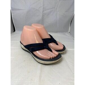 Clark’s Cloud Steppers Size 6 Blue Thong Sandals-Flip Flops Excellent Condition